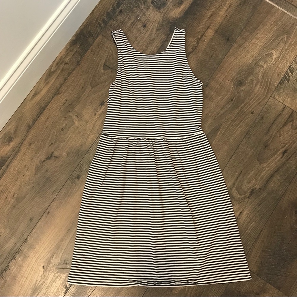 Black & White Stripe Old Navy Sleeveless Dress XL